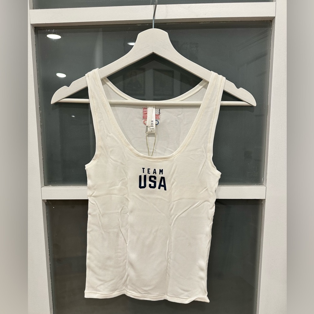 SKIMS Team USA tank and boy short set NWT